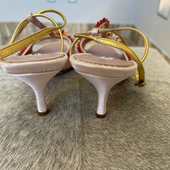 PRADA SANDALS PINK SZ 38 1/2 - Picture 2 of 7